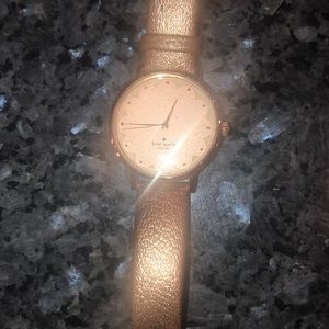 Rose gold watch